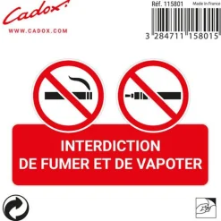 CADOX ADHESIF DEFENSE FUMER&VAPOTER - 115801 -