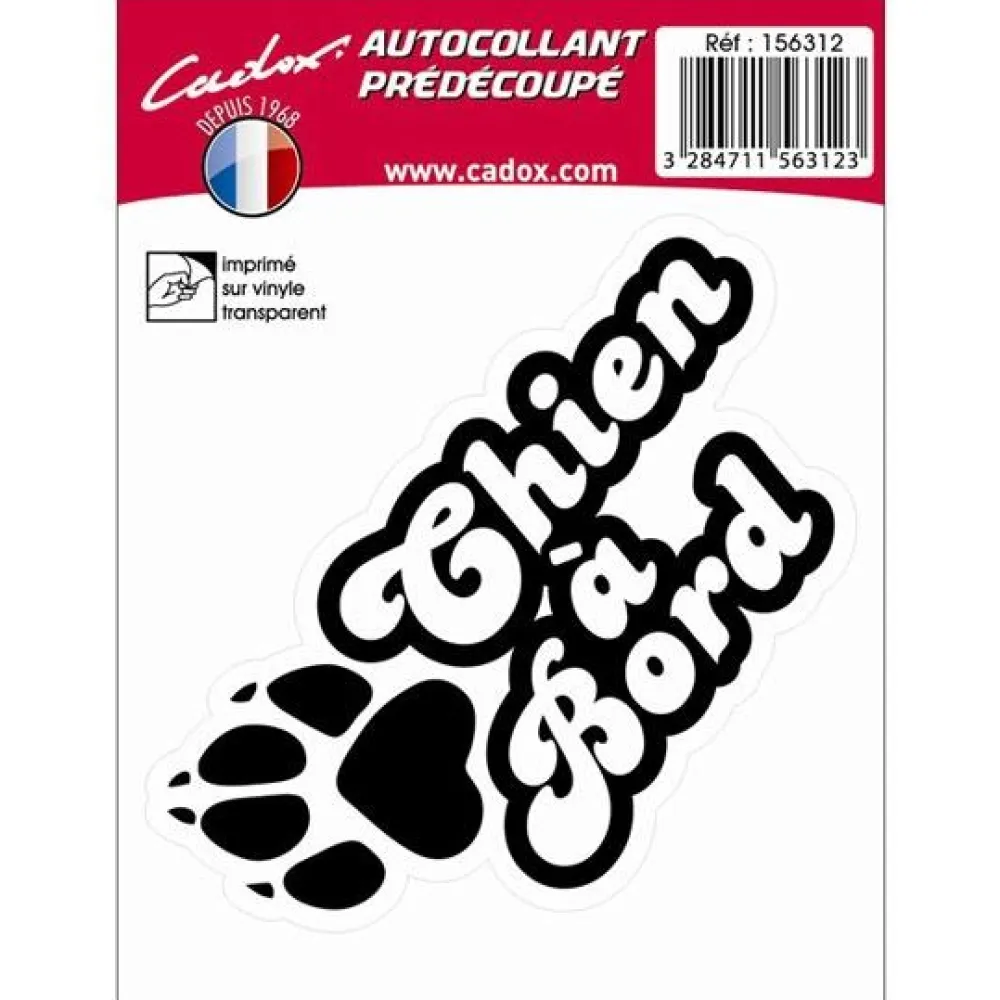 CADOX ADHESIF MINI "CHIEN A BORD" - 156312 -
