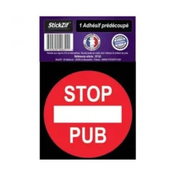 STICKZIF 1 Adhésif prédécoupé stop pub -