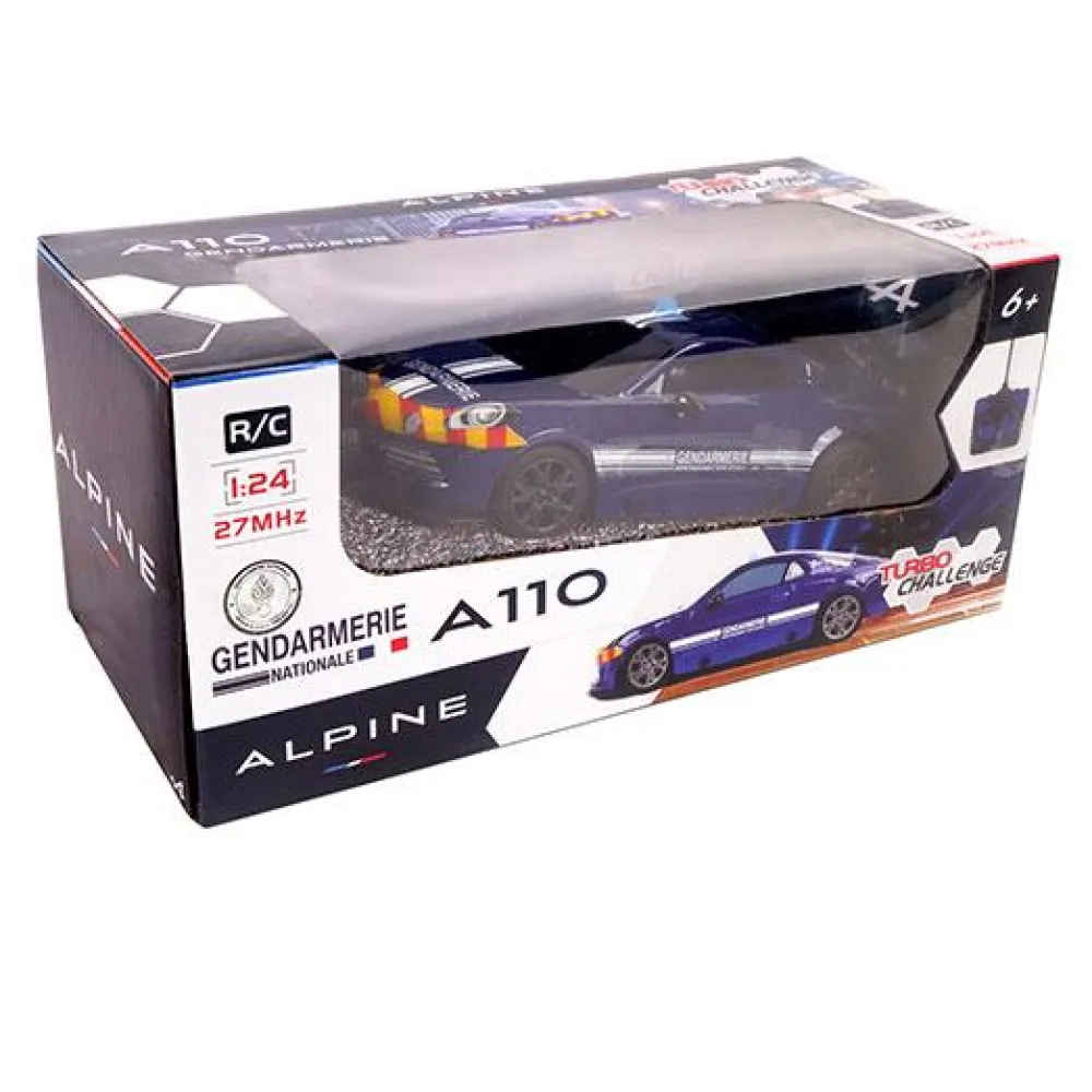 Enfant TURBO CHALLENGE Alpine A110 gendarmerie radio-commandée échelle 1/24ème