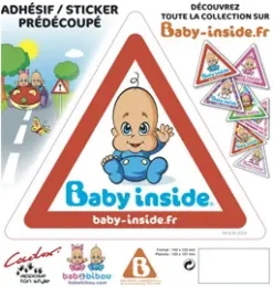 CADOX Autocollant Bébé à bord - Garà§on