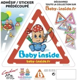 CADOX Autocollant Bébé à bord - Garà§on Pirate