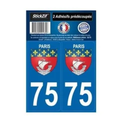 STICKZIF 2 Autocollants City 75 Paris -