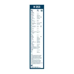 BOSCH BALAI D'ESSUIE GLACE ARRIERE H353 X1