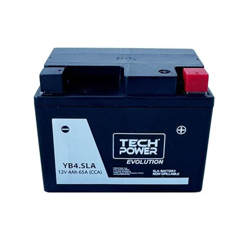 TECHPOWER Batterie moto 12V YTX4L-SLA -