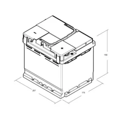 BOSCH P0002 - Batterie auto - 52A/H 470A - technologie plomb-acide - Pour véhicules sans système Start&Stop