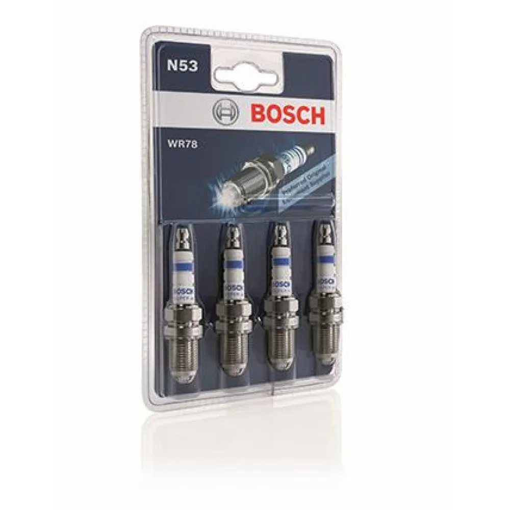 BOSCH WR78 (N53) - Bougies d'allumage Super 4 - Jeu de 4