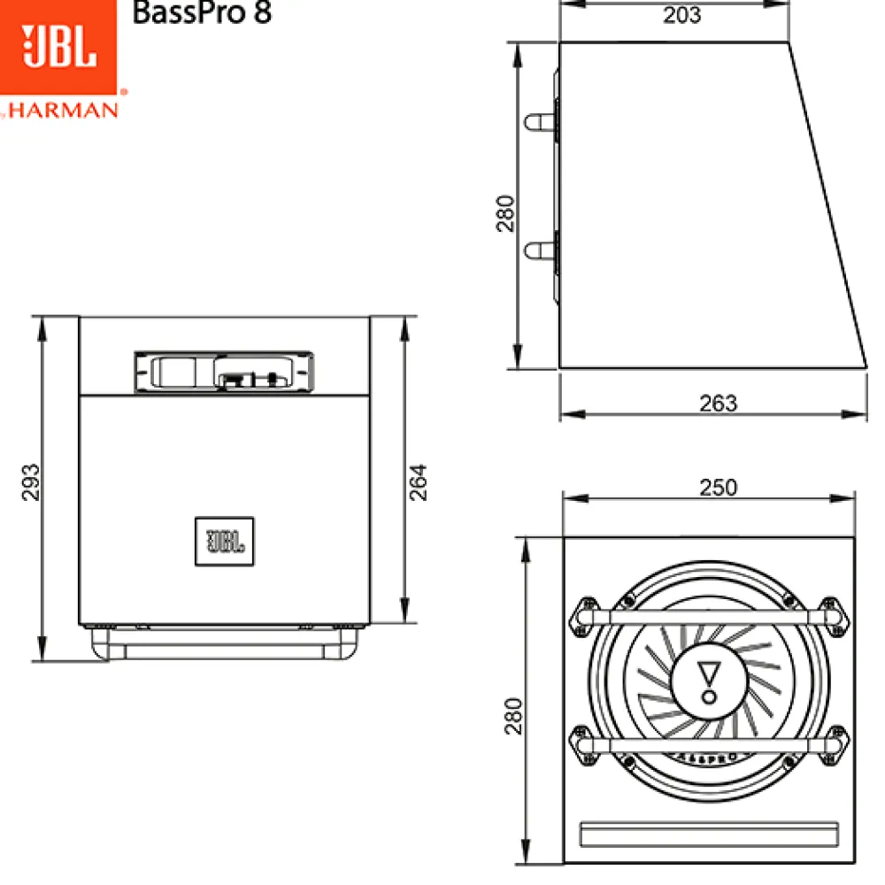 JBL Caisson De Basse Stage Bass Pro 8 -