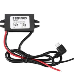 BEEPINGS Convertisseur 12V vers 5V micro USB coudé