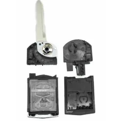 KEYSKAR COQUE MAZDA 2 BOUTONS LAME CRANTEE