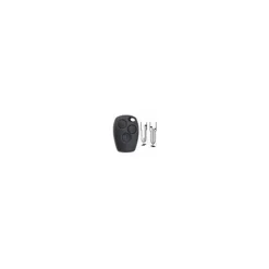 KEYSKAR COQUE RENAULT 3 BOUTONS LAME CRANTEE