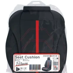 SWISS DRIVE Couvre siege pvc potenza noir/rouge - SWISSDRIV