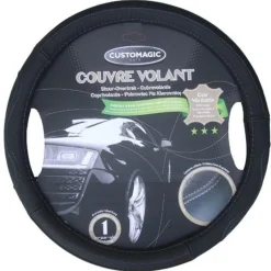 CUSTOMAGIC COUVRE VOLANT CUIR PREMIUM - 187142 -