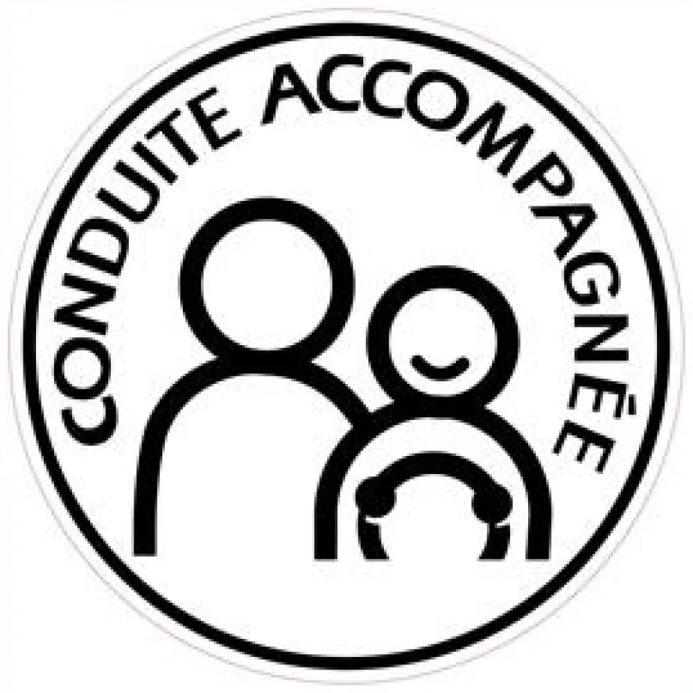 CADOX Disque Conduite accompagnée adhésif