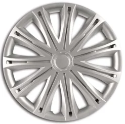 CAR+ 4 enjoliveurs Alabama 15 pouces Argent