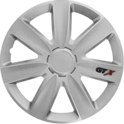CAR+ 4 enjoliveurs VR 13 pouces Carbone/Argent