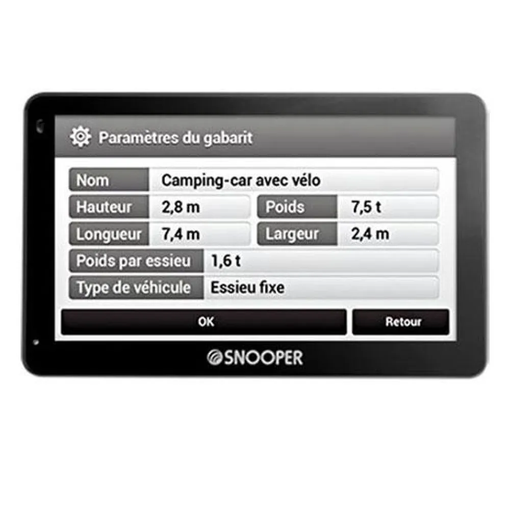 SNOOPER GPS CAMPING CAR 4.3P CC2400