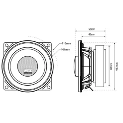 MTX Haut-parleurs 13cm TX250C -2 voies coaxiales-Membrane polypropylène - AUDIO
