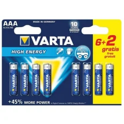 VARTA HIGH ENERGY AAA/ LR03 6+2 - 4903121428 -