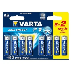VARTA HIGH ENERGY AA/ LR6 6+2 - 4906121428 -