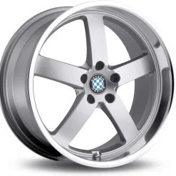 BEYERN Jante alu RAPP ARGENT BORD POLI 8.5x19 pouces 5x15 ET72.6