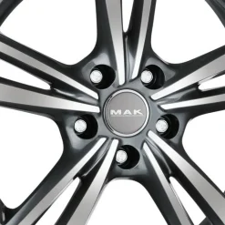 MAK Jante alu EMBLEMA GRIS FACE POLIE 6.5x16 pouces 5x45 ET72