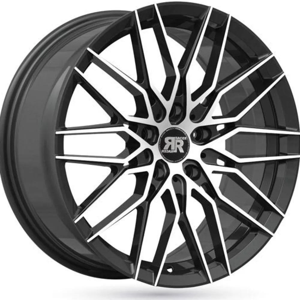 RACER Jante alu RAPTOR NOIR BRILLANT FACE POLIE 7.5x17 pouces 5x42 ET73.1
