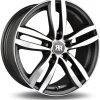 RACER Jante alu TARGET GRIS FACE POLIE 7.5x18 pouces 5x39.5 ET57.1