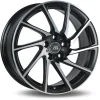RACER Jante alu TURN NOIR SATIN FACE POLIE 7.5x17 pouces 5x40 ET73.1