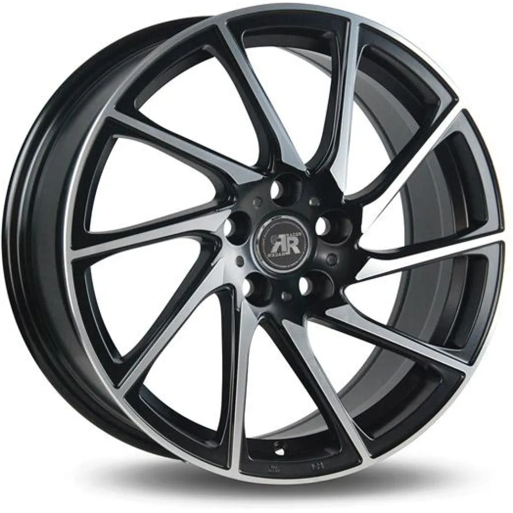 RACER Jante alu TURN NOIR SATIN FACE POLIE 7.5x17 pouces 5x40 ET73.1