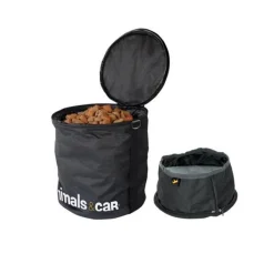 ANIMALS&CA KIT PLIABLE SAC A CROQUETTES 4KG + ECUELLE
