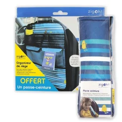ZIGOH! Organisateur de siège + Passe ceinture - Zigoh