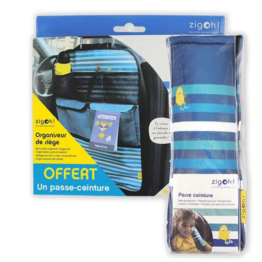 ZIGOH! Organisateur de siège + Passe ceinture - Zigoh