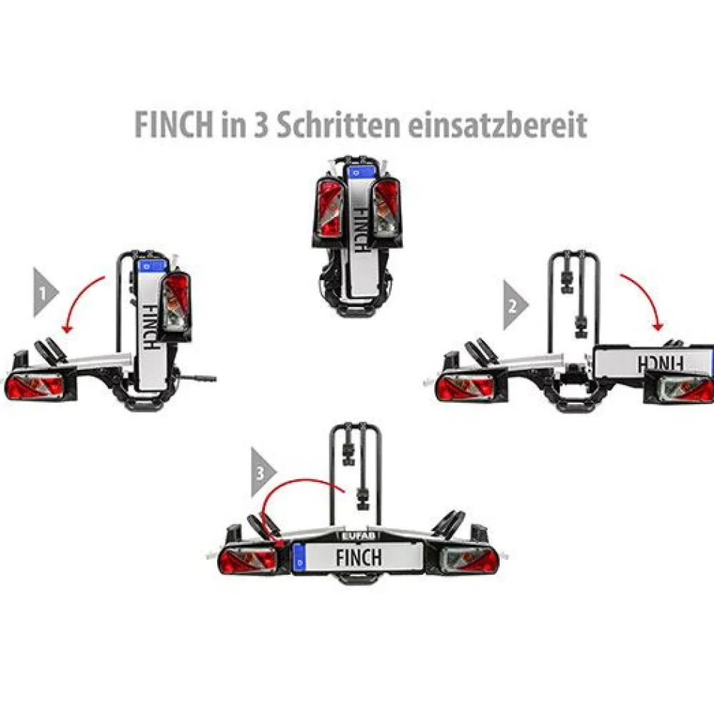 EUFAB Porte-vélos Finch - 2 vélos