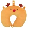 SWISS DRIVE TOUR DE COU DE VOYAGE ET PELUCHE RENNE/ORANGE -