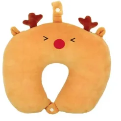 SWISS DRIVE TOUR DE COU DE VOYAGE ET PELUCHE RENNE/ORANGE -